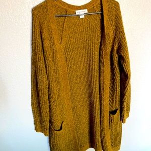 Super soft mustard yellow cardigan